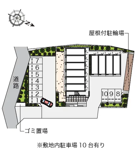 ★手数料０円★東久留米市浅間町　月極駐車場（LP）